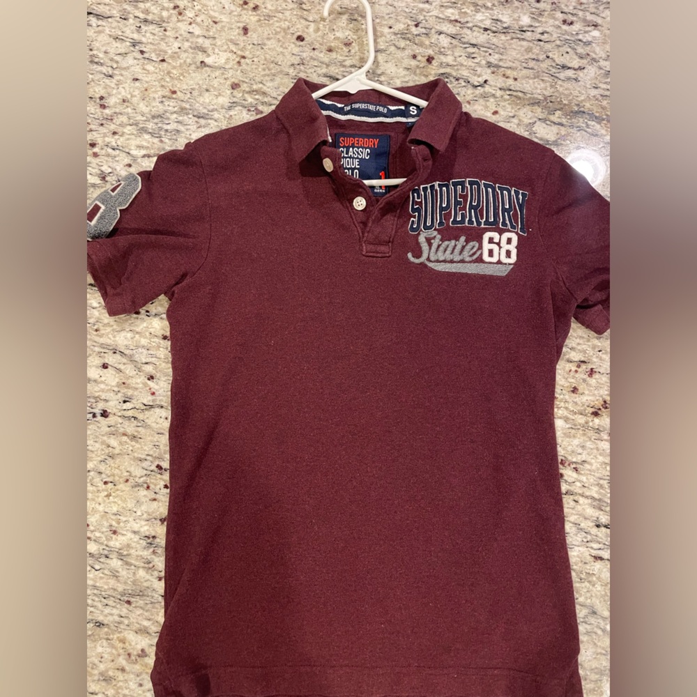 Superdry Men’s Maroon Polo Shirt